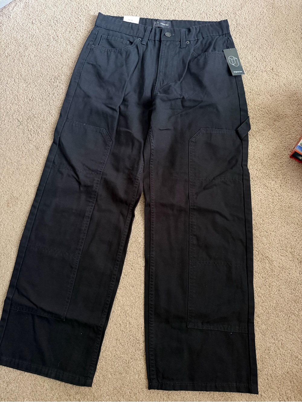 Original Use Men's 32W x 30L Black Cargo Work Pants